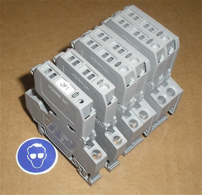 hq 6x Sicherungsklemme Sicherungssockel für 5x20 Sicherung Glassicherung Wago 281-611