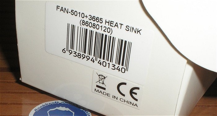 hq2 Kühlkörper für 36 x 60mm Hobbywing FAN 5010 + 3665 Heat Sink 86080120 EAN 6938994401340