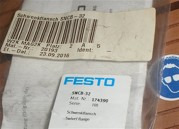 hq1 Schwenkflansch Swivel flange Festo SNCB-32 174390 H8