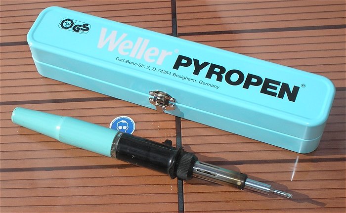 hq1 Gaslötkolben Lötspitze Heißluftdüse Box Weller Pyropen Piezo EAN 4003019043279