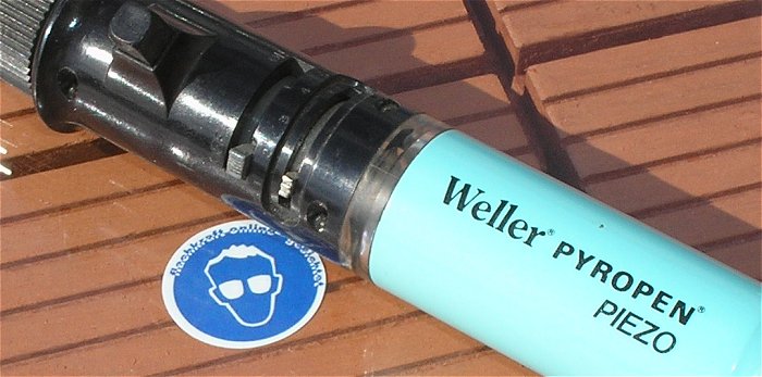 hq4 Gaslötkolben Lötspitze Heißluftdüse Box Weller Pyropen Piezo EAN 4003019043279