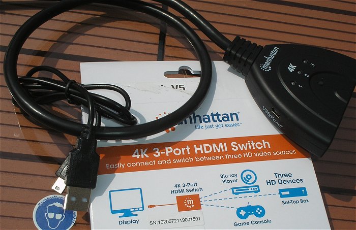 hq4 2Stück HDMI Switch Schalter u.a.1x Speaka Professional 1x Manhattan 766623207874 