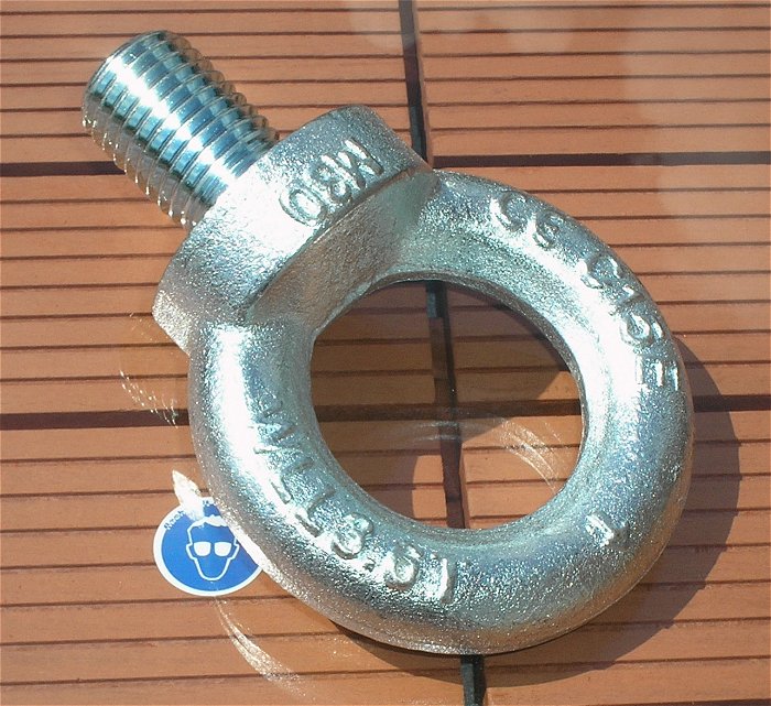 hq Schwerlast Ringschraube Ringöse Stahl verzinkt M30 CE C15E WLL 3,6T 