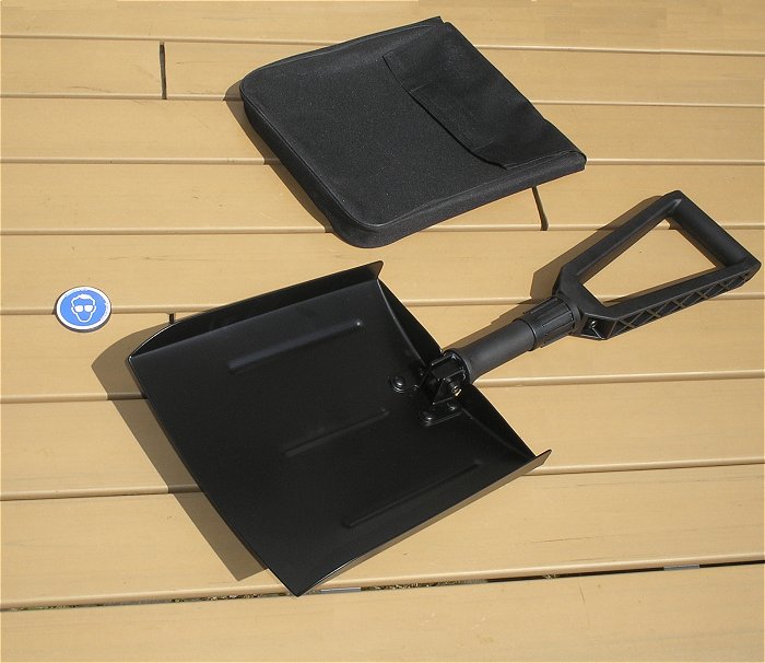 hq Klappschaufel schwarz 65cm Länge Folding Shovel 503L Realm EAN 6944623318026