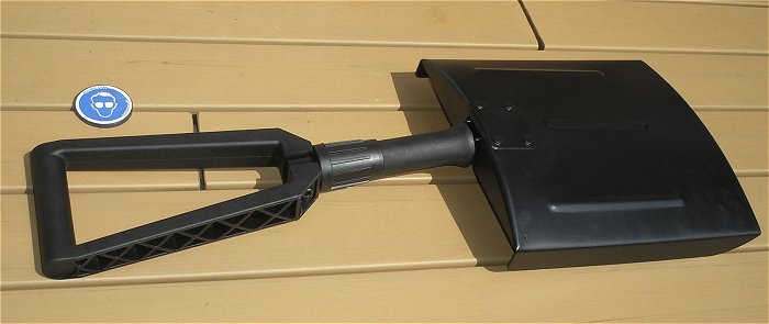 hq2 Klappschaufel schwarz 65cm Länge Folding Shovel 503L Realm EAN 6944623318026