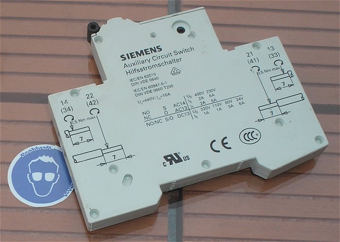 hq3 10x Hilfskontakt Hilfsschalter 1S1Ö Schließer Öffner Siemens 5ST3010 AS