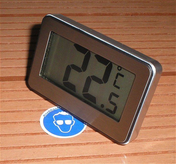 hq LCD Thermometer Temperaturanzeige -20°C bis +50°C 6,8 x 6cm 846606  EAN 4040746214282