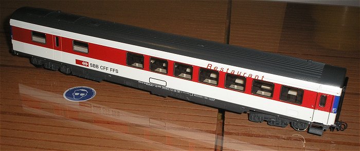 hq1 Eurocity Speisewagen SBB Wagon Modellbau H0 Roco 54168 EAN 9005033541682